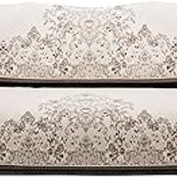 Kuber Industries Net Cotton Long Sofa Cover 3 Seater for Living Room | Cover for Sofa Furniture Protector for Home and Office | Sofacover Cloth for Home Decor and Hall | Paradise 1176 - Brown-39