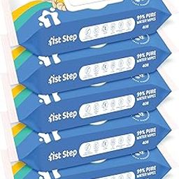 1st Step 99% Pure Water Baby Wipes with lid | Plant Based - 100% Biodegradable | Super Thick Polyester Free I Paraben Free with Aloevera & Calendula Extract | Alcohol Free - 200 Wipes-image-30