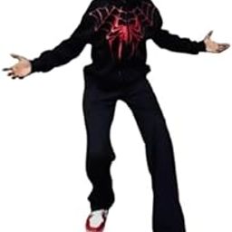 Cotton Black & Red Color Designer Hoodie | Comfortable & Durable Zip-Up Adjustable Drawstring Hood | for Men's & Women's Cosplay and Casual Wear Costume-image-40