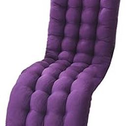 Comfortable Polyester Garden Recliner Cushion Thickened Mat Outdoor Indoor Purple B-image-22