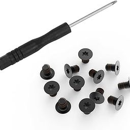 12PCS M2x3 Torx T5 Screws for Dell XPS 13 9343 9350 9360 9370 9380, XPS 15 9500 9510 9520 9550 9560, Precision 5520 5530 5540 5550, Razer Blade 14 15, HP Envy 13 Series Laptop w/Screwdriver, Black-29