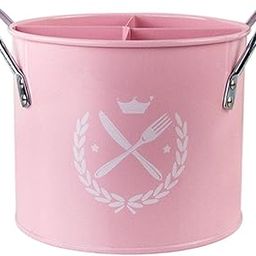 Home Kitchen Utensil Spoon Fork Chopstick Storage Holder 4 Divisions Girl Pink-image-29