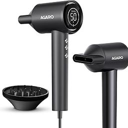 AGARO HD3240 Hair Dryer, Brushless 1600W Motor, 3 Speed & 4 temperature settings, Ionic Technology, Fast Drying High-Speed Low Noise Hairdryer with Magnetic Nozzle & Diffuser-46