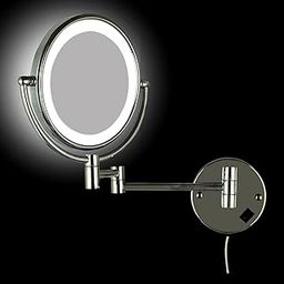 RITZYA LED Wall Mounted Mirror with 3X Magnification - Perfect for Makeup, Shaving, and Grooming - Sleek Design, Easy Installation, Glass-picture-16
