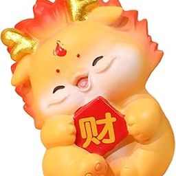 ARTISOUL® Chinese New Year Dragon Statue Mini Sculpture Home Miniature Dragon Figurine Style D 3.5X4X5Cm | Home Decor | Figurines-image-11