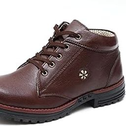 Leather Casuals Lace Up High Ankle Boots for Men-image-19