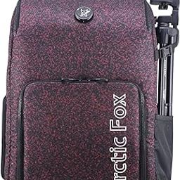 Arctic Fox Camera Bag for Polariod/DSLR Camera with Lens, 15.5 Inch Laptop and Tripod Holder (Red)-image-2