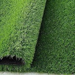Purav Light 38mm High-Density Natural Looking Artificial Green Grass Mat for Floor Home Lawn Balcony Grass Carpet (Size: 1.6 x 9 Feet)-24
