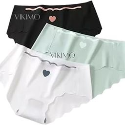 Women’s Seamless Heart Print Hipster Panties | Soft Nylon Mid-Rise Briefs | Invisible Under Clothes | No Marks | Anti-Bacterial | Pack of 3 Multi Colors-picture-5