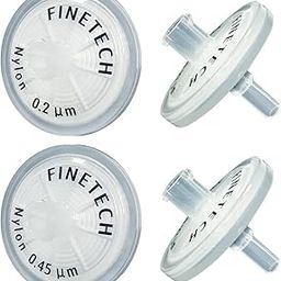 Nylon Syringe Filters 25mm Diameter 0.22μm Pore Size for Laboratory Filtration by Finetech (Pack of 20) Made in Taiwan (20, Nylon 25mm 0.22um)-12