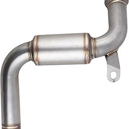 AllExtreme EXTPKT2 Stainless Steel Exhaust Muffler Mid Bend Pipe BS6 Compatible With Motorcycle KTM 200, 250, 390 Models-11