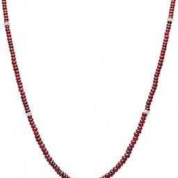 Pink Spinel Gemstone Round Cabochon Bead Strand-image-33