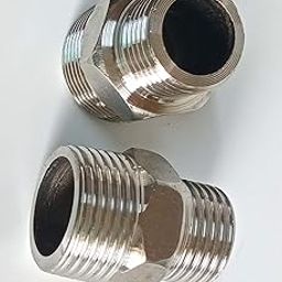 SS NPT Nipple (2 Pcs) 3/4 X 1/2 inch-picture-20
