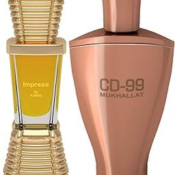 Ajmal Impress Concentrated Perfume Oil Citrus Alcohol-free Attar 10ml for Men and CD 99 Mukhallat Concentrated Perfume Oil Floral Oriental Alcohol-free Attar 14ml for Unisex FREE-picture-14
