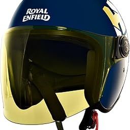 Royal Enfield Hunter Copter Lagoon ISI Certified Open Face Riding Helmet Blue(XL) 60Cm- with Better Impact Protection and Comfort-82