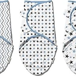 Baby Velcro Swaddle Wraps for New Born, 100% Cotton Baby Wrapper (Blue Edition) (0-3 Months)-picture-19