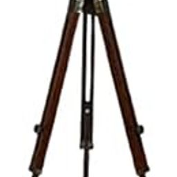 ALLORY TECH Wooden Floor Lamp, Copper, Pack of 1-picture-19