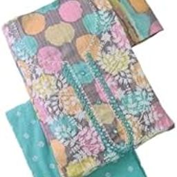 Trendy Printed Unstitched Dress Material with Chikankari Work & Soft Cotton Dupatta-image-33