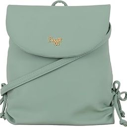 Women Green 4L Backpack With 1 Compartments XS Size | Ladies Stylish Casual Purse Bag-image-38