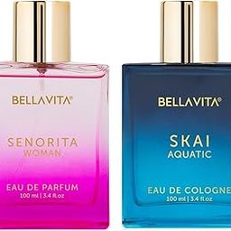 Bella Vita Luxury Skai Aquatic Unisex Liquid Eau De Cologne Senorita Woman Edp, 100 Ml,Assorted-image-6