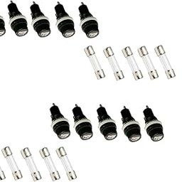 Ovicart 5A Glass Fuse With Fuse Holder (Pair of 10)-image-87