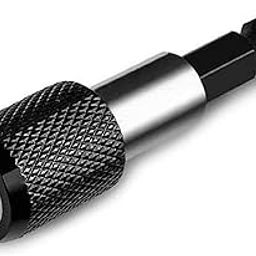 JPT 1/4" Hex Shank Magnetic Bit Holder | Quick Release Screwdriver Extension Bar | 60mm Drill Bit Holder with Adjustable Collar for Impact Driver & Electric Drill-22
