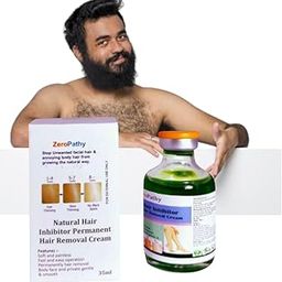 90 Days Herbal Hair Removal Oil 35ml – Ayurvedic Permanent Hair Stop for Women & Men – Works on Face, Upper Lip, Legs, Bikini Line, Underarms & Private Area – Natural & Safe-image-93