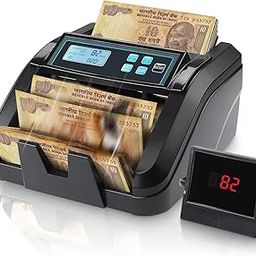 MUNBYN IMC51 Money Counter Machine Count Value,Add+ Value Mode Bill Counter, UV/MG/IR/MT Detection, USD and Rupee Cash Counter,1100 Bills/min, Money Counting Machine with LCD Display-image-4