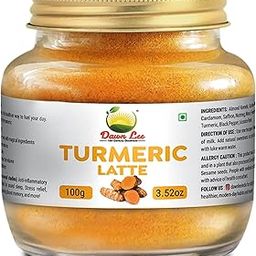 Dawn Lee Turmeric Latte | 100 gm | High Curcumin Turmeric & Mamra Almonds | Natural Golden Milk Blend-17