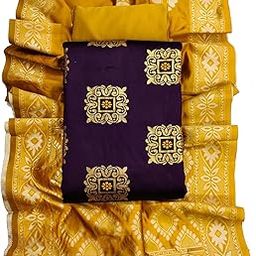 Women's Cotton Silk Blend Unstitched Salwar Suit Dress Material with Dupatta-image-11