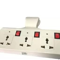 RASHRI ; One For All 3+3 Multiplug with Switch Indicator 6 A Multi Plug Fuse Extension Board Switch with Individual Switches, LED Indicators and Spike Guard Three Pin Plug (Multicolor)-image-112