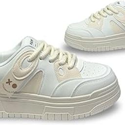Platform Sneakers with Chunky Sole, Athletic Shoes, Casual Lace-up Design for Women's-image-53