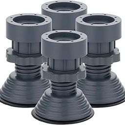 NTZ Anti Vibration Pads for Washing Machine 4 Pads with Tank Tread Grip Level Washer Dryer Pedestals Fits All Machines - Noise Dampening, Protects Laundry Room Floor - Washing Machine Support-image-105