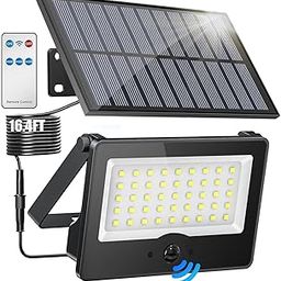 Solar Outdoor LED Wall Lights,20W Solar Motion Sensor Security Lights with 3 Lighting Modes Cordless LED Flood Light Solar Wall Lights Waterproof Solar Powered Lights for Wall Garden Garage (1 Pack)-image-51