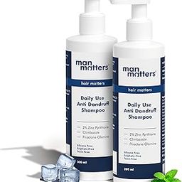 Man Matters Daily Use Anti Dandruff Shampoo (400ml) | pH 5.5 | Soothes Scalp Irritation, Reduces Dandruff & Flaking | With Zinc Pyrithione, Climbazole & Piroctone Olamine-73