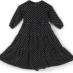 Musheco Kids Floor Length Maxi Dress| Multi-Layered Burqa For Kids| Abaya For Children In Printed Georgette Fabric With Full Lining (CLM-003)-image-77