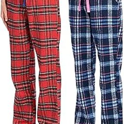 Women's Cotton Checkered Pyjama | Pack of 2 Color & Print May Vary-image-28