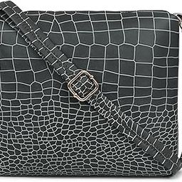 Sling Bag for Women Crossbody Bags, Crocodile Print With Zipper Closure-22