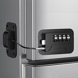 GOXIN 1Pcs Child Safety Refrigerator Lock – Strong Adhesive Cable Lock for Fridge, Freezer, Cabinet, Drawer, Window & Door | Baby & Toddler Proof Locking Device for Home Safety (Black)-27