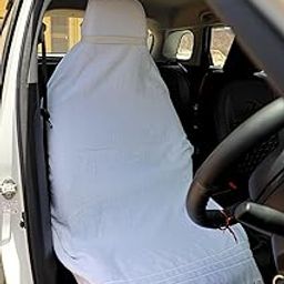 GodSun Harvest Cotton All Car Seat Towel with Tie Knot & elistick - (Pack of - 2) Original Product AS PER Picture Shown (White, Cotton)-image-104