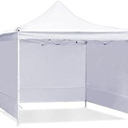 Rooftop 10 x 10 Feet Gazebo Tent for Outdoor Events - Canopy With 3 Side Cover, Water Proof, 2 Minute Easy Installation (35 kgs) (White)-picture-15