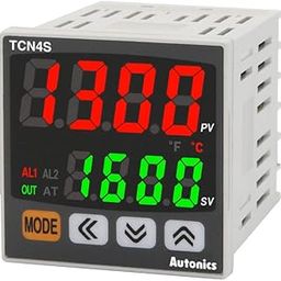 Autonics TCN4S-24R Temp Control, 1/16 DIN, Dual display 4 Digit, PID Control, Relay & SSR Output, 2 Alarm Output, 100-240 VAC-11