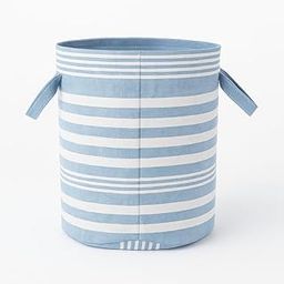 Värde Multi-Purpose Laundry Bag with Handle | Foldable Clothes Hamper | Also Works as Carry Bag | Lightweight & Durable | Perfect for College, Travel, and Daily Use (Handloom Blue, Pack of 1)-image-71