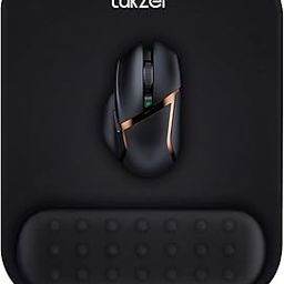 Tukzer Gel Mouse Pad Wrist Rest Memory-Foam Ergonomic Mousepad| Cushion Wrist Support & Pain Relief| Suitable for Gaming, Computer, Laptop, Home & Office Non-Slip Rubber Base (Black)-image-50