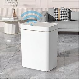 MOOKA Smart Sensor Dustbin 15L – Automatic Touchless Trash Can with Infrared Sensor | Rechargeable Waste Bin with Lid for Home, Kitchen, Bathroom, Office (White)-image-26