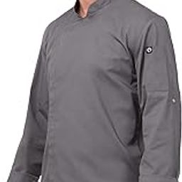 Men's Lansing Chef Coat, Gray, Small-image-31