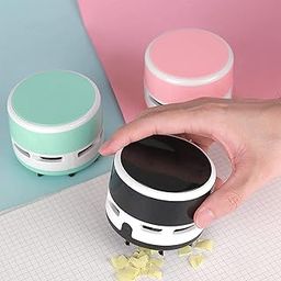 REMAXX Mini Portable Desktop Vacuum Cleaner Cordless Table Dust Sweeper Design for Cleaning Desktop, Crumbs, Computer Keyboard, Pet Hairs (Multicolor), Foam-4
