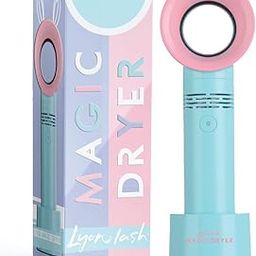 Lyon Lash Mini Portable Bladeless USB Rechargeable Fan Quick Dry Eyelash Extension Fan Blue-52