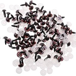 Jazzy Pearls®100 Pieces Plastic Safety Eyes with Backs for Bear Doll DIY Craft 10mm Brown|Toys & Hobbies | Stuffed Animals | Other Stuffed Animals|100 Pieces Plastic Eyes-image-16