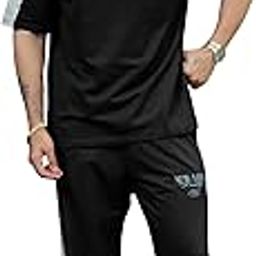 || Mens || Color Block || Round Neck || Half Sleeve || Cotton || Oversized Tracksuit-image-28